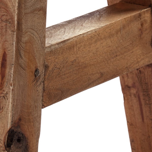 Hocker Rustico Massivholz naturfarben