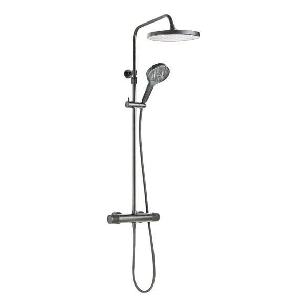 SCHÖNER WOHNEN-Kollektion Duschsystem GLAIA mit Thermostat, Industrial, Duscharmatur Komplettset mit Regendusche