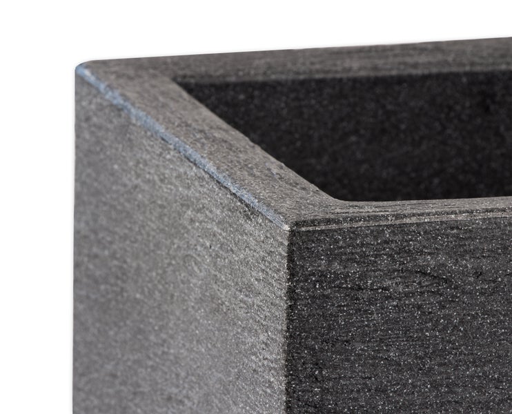 Pflanzkübel 80x30 cm groß - Granitstein-Optik in Anthrazit - Für Außen, frostsicher & wasserdicht - XXL Pflanztopf, Blumenkübel, Blumentopf für Terrasse & Balkon