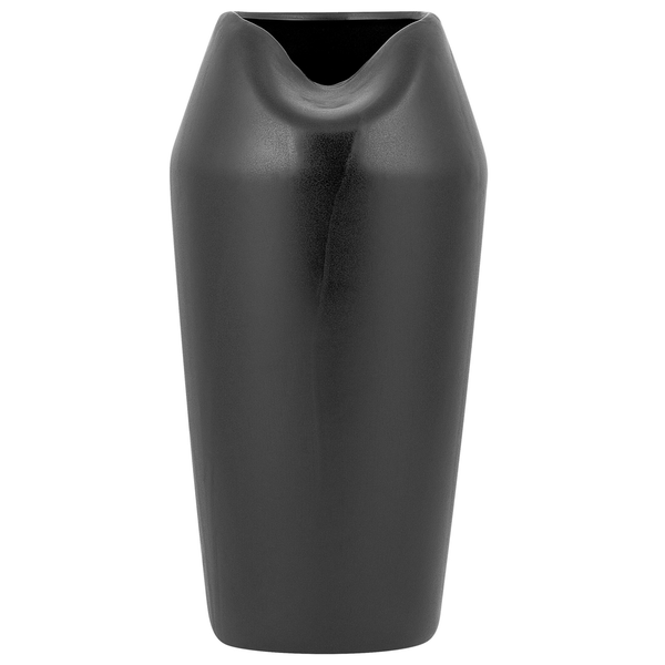 Dekovase APAMEA Steinzeug 33 cm Schwarz
