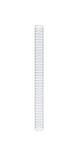 Gabionensäule Durchmesser 22 cm MW 5 x 5 cm rund - Höhe: 190 cm