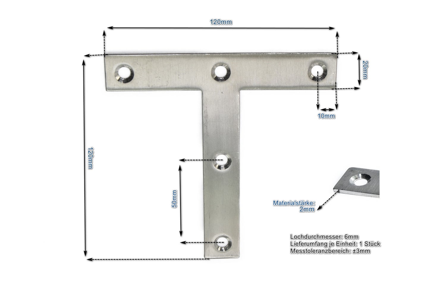 Holzverbinder einseitig 50 mm für M12 feuerverzinkt, 10 Holzverbinder einseitig 50 mm für M12 feuerverzinkt, 10