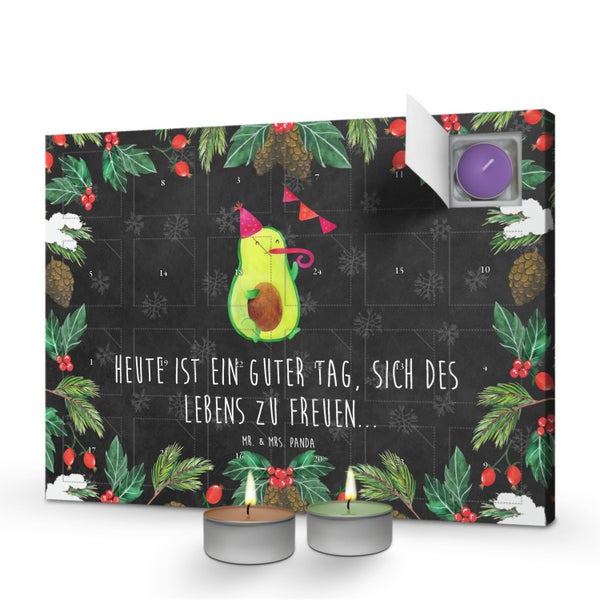 Mr. & Mrs. Panda Duftkerzen Adventskalender Avocado Party - Schwarz