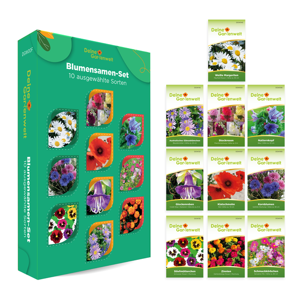 Blumensamen-Set mit 10 Sorten Samen von Deine Gartenwelt
