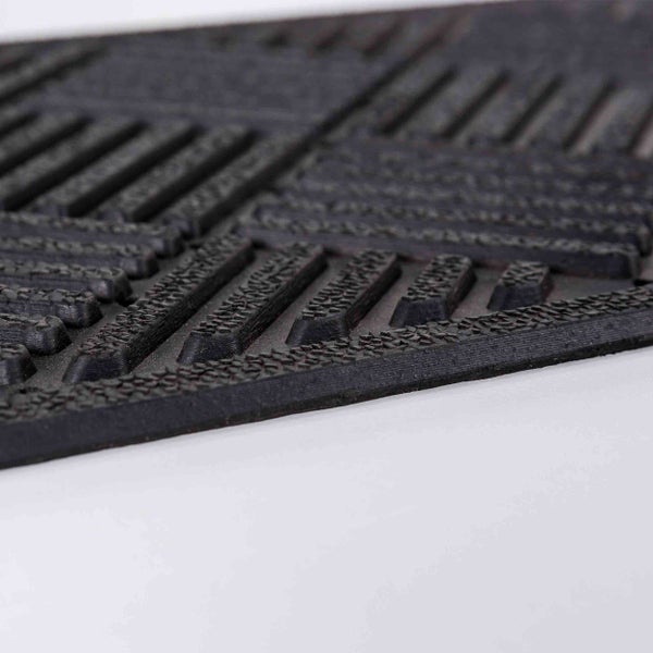 Fußmatte aus Gummi mit Rillenprofil