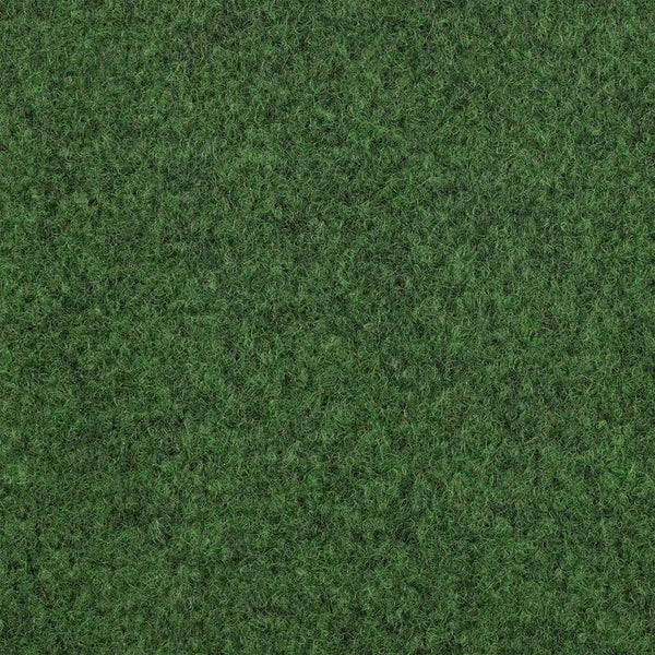 Detailaufnahme eines grünen Nadelfilz-Teppichbodens mit strukturierter Oberfläche.