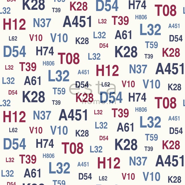 Muster mit Buchstaben und Zahlen für Heimwerkerprojekte