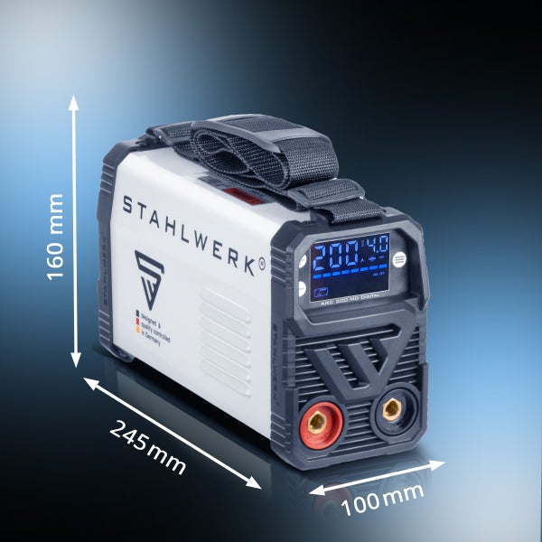 STAHLWERK Schweißgerät ARC 200 MD Digital - DC MMA Lift-TIG Inverter 200 Ampere