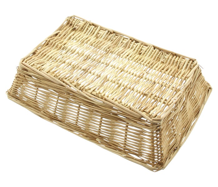 FRANK FLECHTWAREN | Schale Naturweiß, WEIDE, 32 x 22 x 7 cm