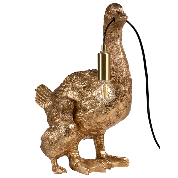 Dekorative Entenlampe mit Glühbirne