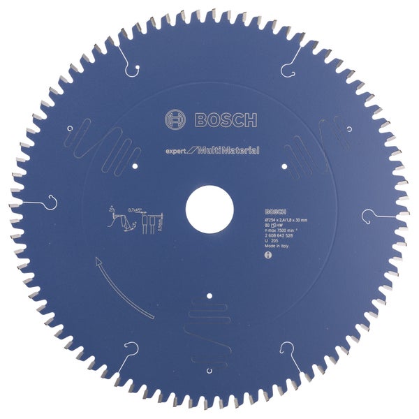 Bosch Kreissägeblatt Expert for Multi Material für Kapp- und Gehrungssägen 254 x 30 x 2,4 mm 80 - 2608642528