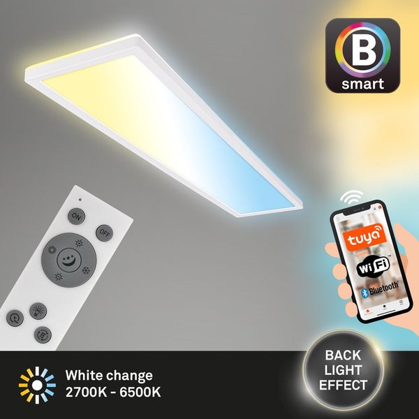 LED Deckenlampe 98cm Deckenleuchte Smart LED Panel Flach Dimmbar Appsteuerung
