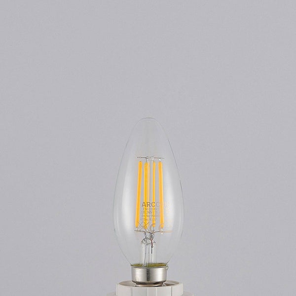 LED Filament Leuchtmittel E14 Kerzenform 4 Watt klares Glas