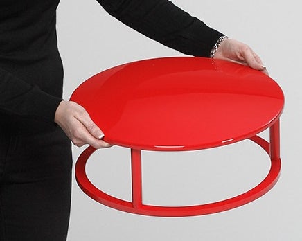 PROREGAL Dach Für Klassischen Standascher HxBxT 21 x 46 x 46 cm Kunststoff Rot