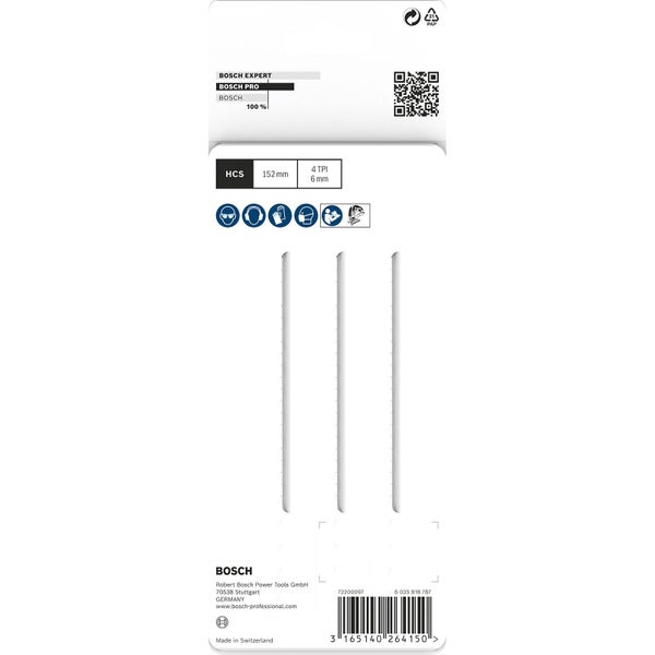 Bosch PRO Wood precise T344DP Stichsägeblatt 152 mm 3-tlg. - 2608633A32