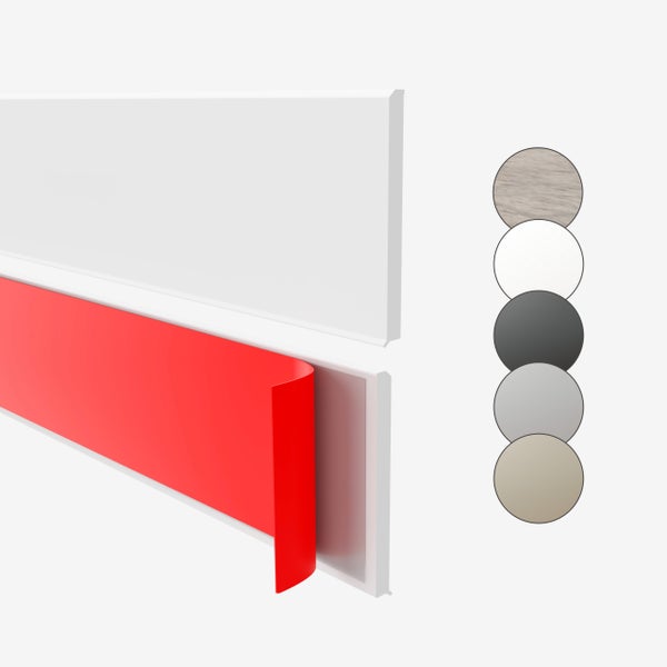 Sockelleiste mit Klebestreifen und Farbauswahl