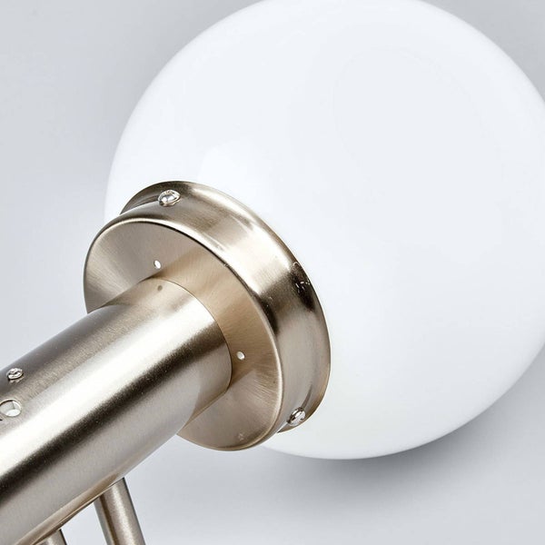 Lindby Wandleuchte außen Nada mit Bewegungsmelder (spritzwassergeschützt (Modern) in Alu aus Edelstahl (1 flammig, E27) - Wandlampe für Außenwand/Hauswand Haus Terrasse und Balkon