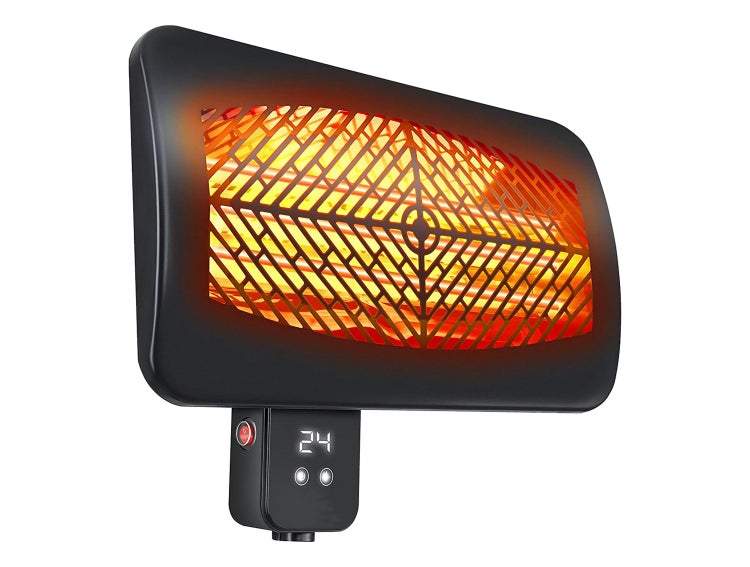 Wandheizstrahler mit digitaler Anzeige für den Innenbereich