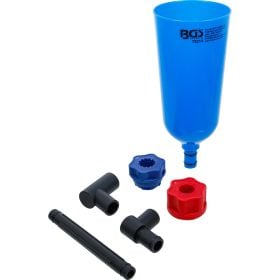 BGS Technic Kühlmittel-Einfülltrichter-Set mit Adaptern für das Befüllen von Kühlsystemen