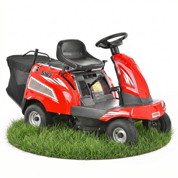 Aufsitzmäher mit Fangkorb der Marke Hecht