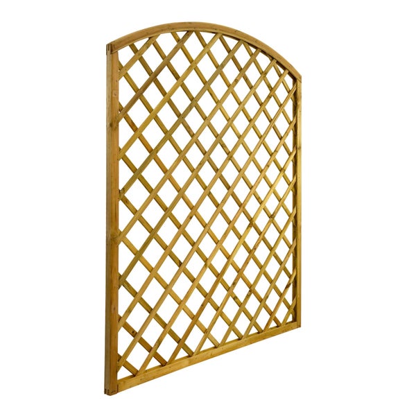 Holz Rankgitter mit abgerundetem Oberteil für Garten und Terrasse