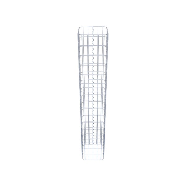 Gabionensäule 27 x 27 cm, MW 5 x 10 cm eckig - Höhe: 1,60 m