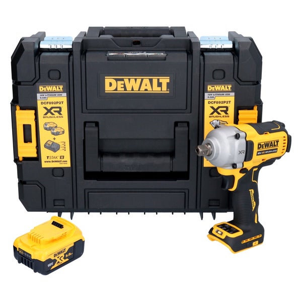 DeWalt Akku-Schlagschrauber mit Akku und TSTAK Werkzeugkoffer