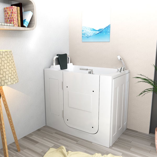 Sitzbadewanne Senioren Wanne mit Tür S08-A-L 68x110cm