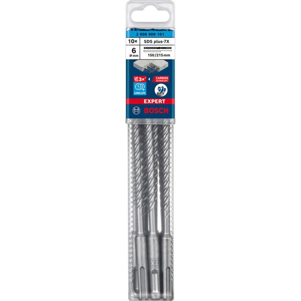 Bosch 10x Expert SDS plus-7X Hammerbohrer 6 x 150 x 215 mm - 2608900161