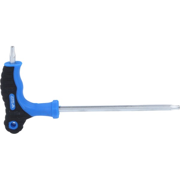 BRILLIANT TOOLS T-Griff-Torx® mit Stirnlochbohrung-Winkelstiftschlüssel T25 x 150 mm - BT041013