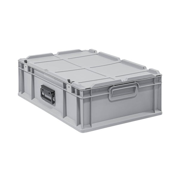 PROREGAL SuperSparSet 5 x Eurobox NextGen Portable Mit Rasterschaumstoff und Schaumstoffeinlage HxBxT 18,5 x 40 x 60 cm 34 Liter Eurobehälter Transportbox