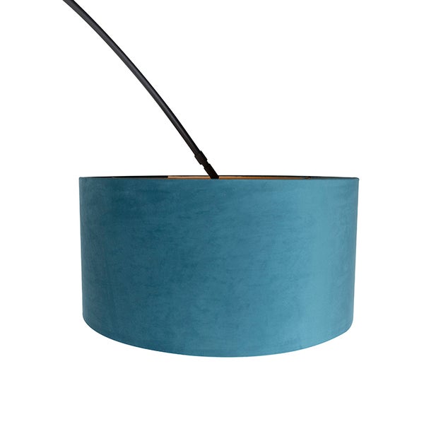Hängelampe mit rundem Stoffschirm