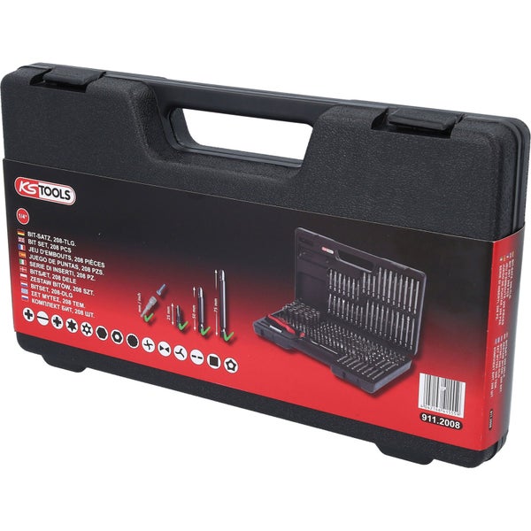 KS Tools Logo Bit-Satz, 208-teilig, im Koffer