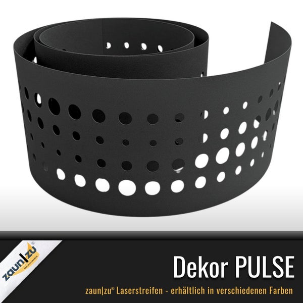 Zaunblende Dekor PULSE mit Löchern
