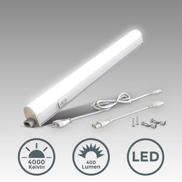 Unterbauleuchte - 4W, 400lm, LED, Stecker, erweiterbar, neutralweiß, weiß