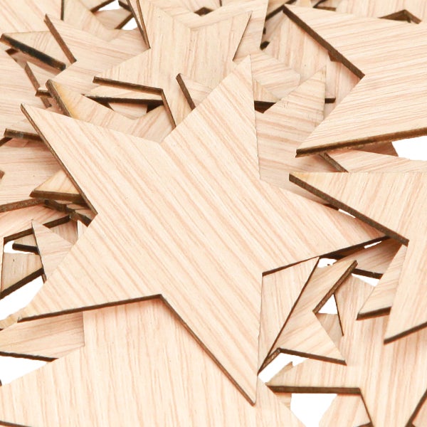 Dekorative Sterne aus Holz