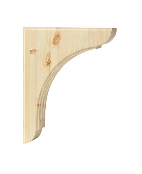 Holzkonsole aus Kiefer zur Wandmontage oder als Dekorelement