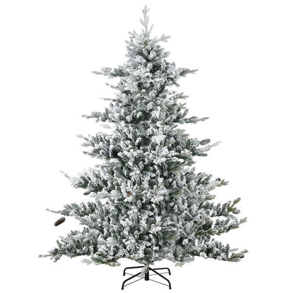 HOMCOM Weihnachtsbaum, Φ153 x H180 cm, PE, Grün