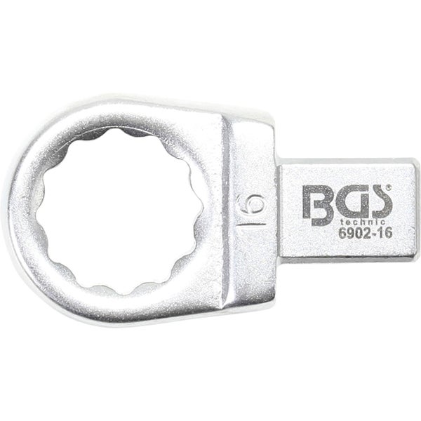 BGS Einsteck-Ringschlüssel 16 mm Aufnahme 9 x 12 mm - 6902-16