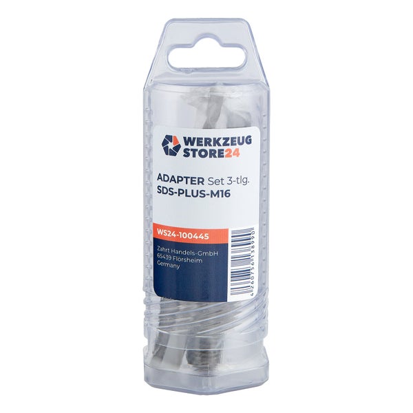 Werkzeug Store24 Adapter Set, dreiteilig, SDS-Plus-M16