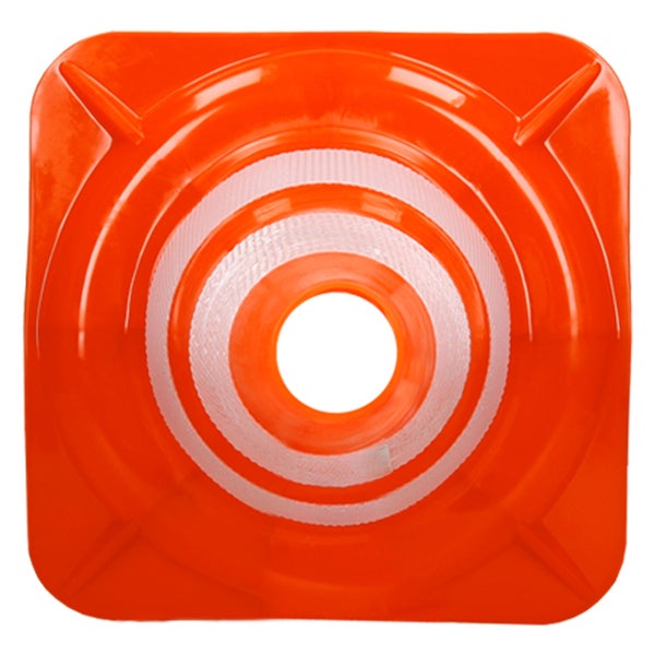ECD Germany 10 Stück Verkehrskegel Pylone 47 cm, Orange-Weiß, Verkehrsleitkegel mit 2 reflektierenden Streifen, stapelbar & flexibel, Warnleitkegel Warnkegel Leitkegel Verkehrshütchen Markierungskegel
