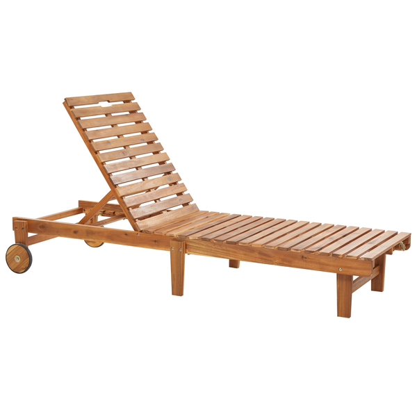 Sonnenliege PIETRALUNGA Akazienholz Braun