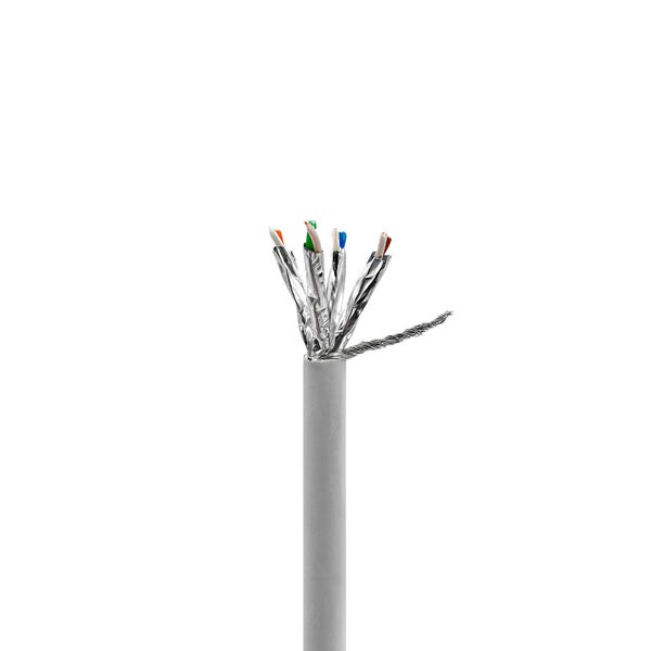 ProfiPatch Netzwerkkabel Cat8 S/FTP RJ45 LAN Kabel LSZH Premium Ethernet Patchkabel 40GB 2000MHz grau 1m Switch Router Gaming Patchpanel