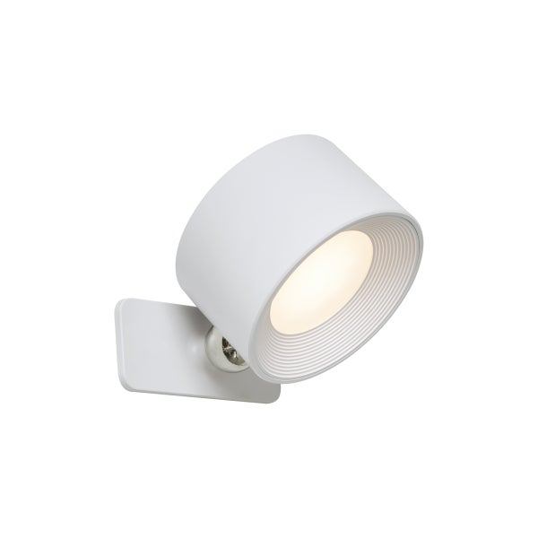 Moderne LED Wandleuchte mit schwenkbarem Spotkopf zur direkten Beleuchtung