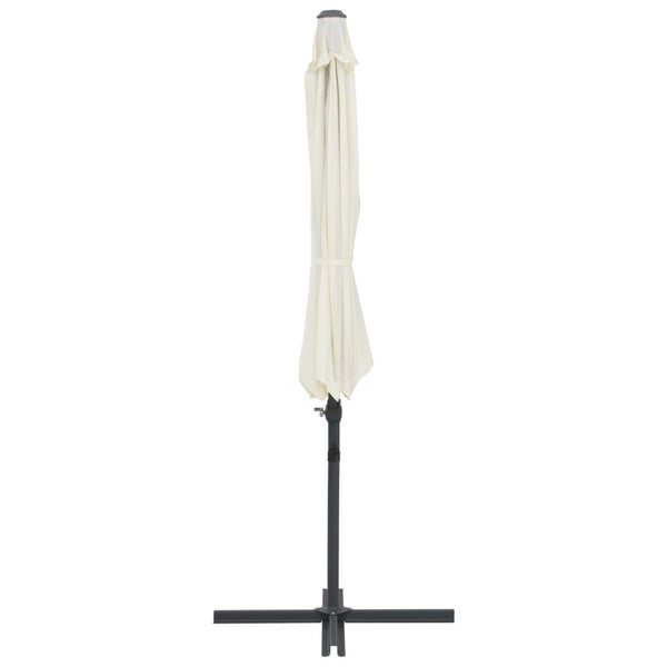 Ampelschirm mit Stahl-Mast 300 cm Sandweiß