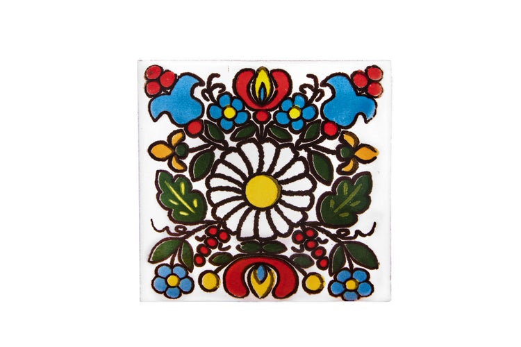 Dekorative Fliese mit Blumenmuster