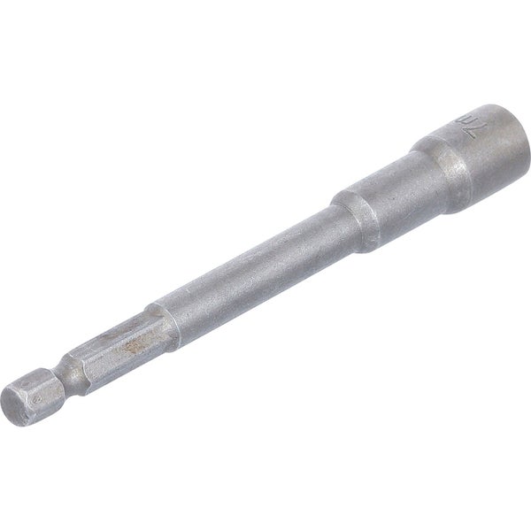 BGS Steckschlüssel-Einsatz Sechskant extra lang für Bohrmaschinen Antrieb Außensechskant 6,3 mm (1/4) SW 7 mm - 2763