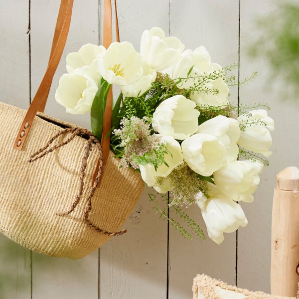 Bloomique - Mischung aus 20 - Tulipa - Tulpenzwiebeln - Weiß - Blumenzwiebeln - Frühlingsblüher - Mehrjährige Pflanzen - Wird 30-35 cm groß