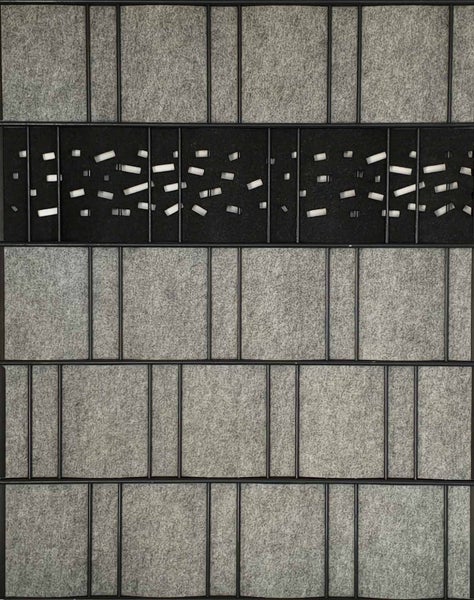 Schalldämmplatte mit geometrischem Muster