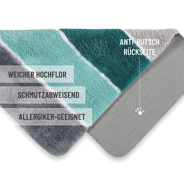 Badteppich Türkis Blau Rio Marina Homie Living 55x65 cm